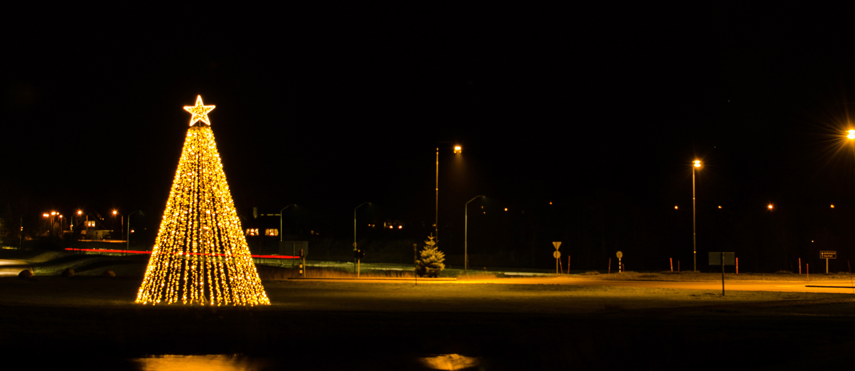 Vlaggenmast kerstboom